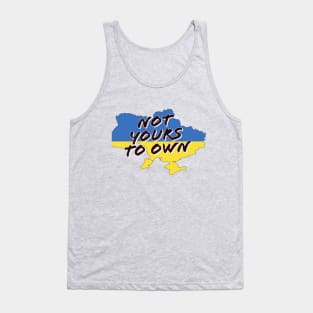 Fasbytes Pray For Ukraine Not Yours To Own Scribble Tank Top